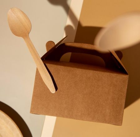 Paper tableware container