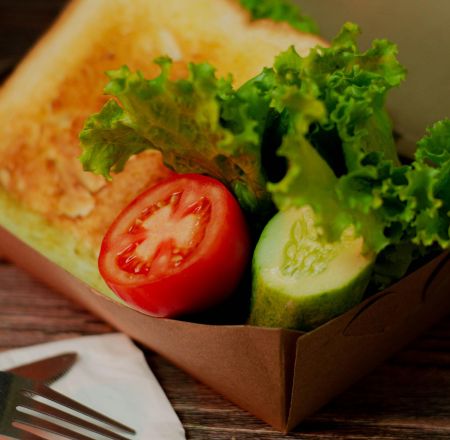 Paper tableware container